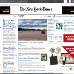 Nytimes.com in a Application Window
