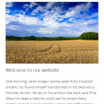 The Twenty Twelve front page on narrow screens