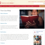 The Featured Image layout on the Tibetan Nuns Project website