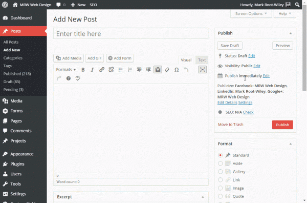 Animated: Scheduling a post in WordPress